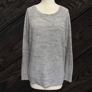 prAna Geovine Heather Gray Scoop Neck Sweater Soft Women's Size Medium